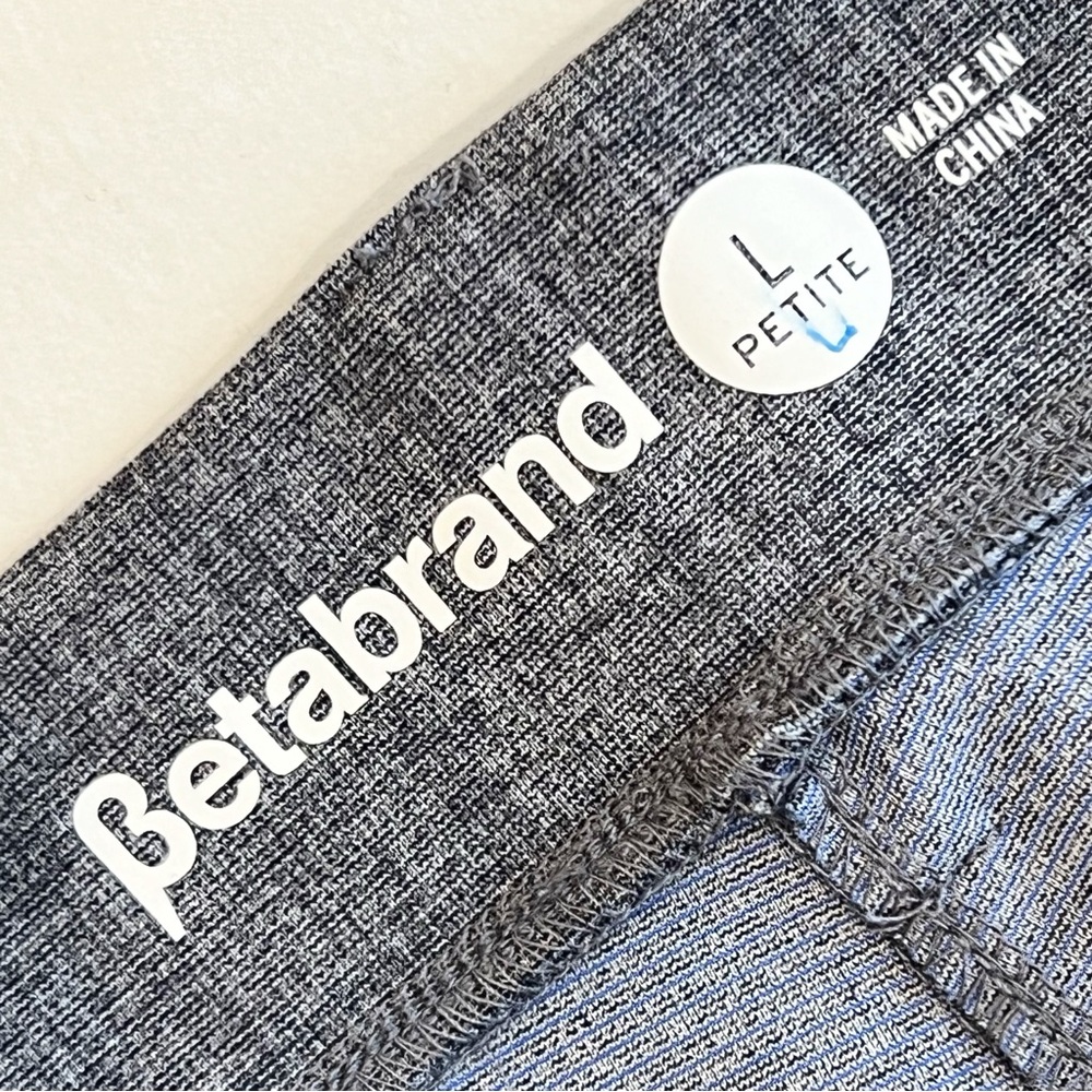Betabrand Bootcut Classic Dress Pant Gray Wrinkle-Resistant Ponte Yoga Large LP - Picture 6 of 7